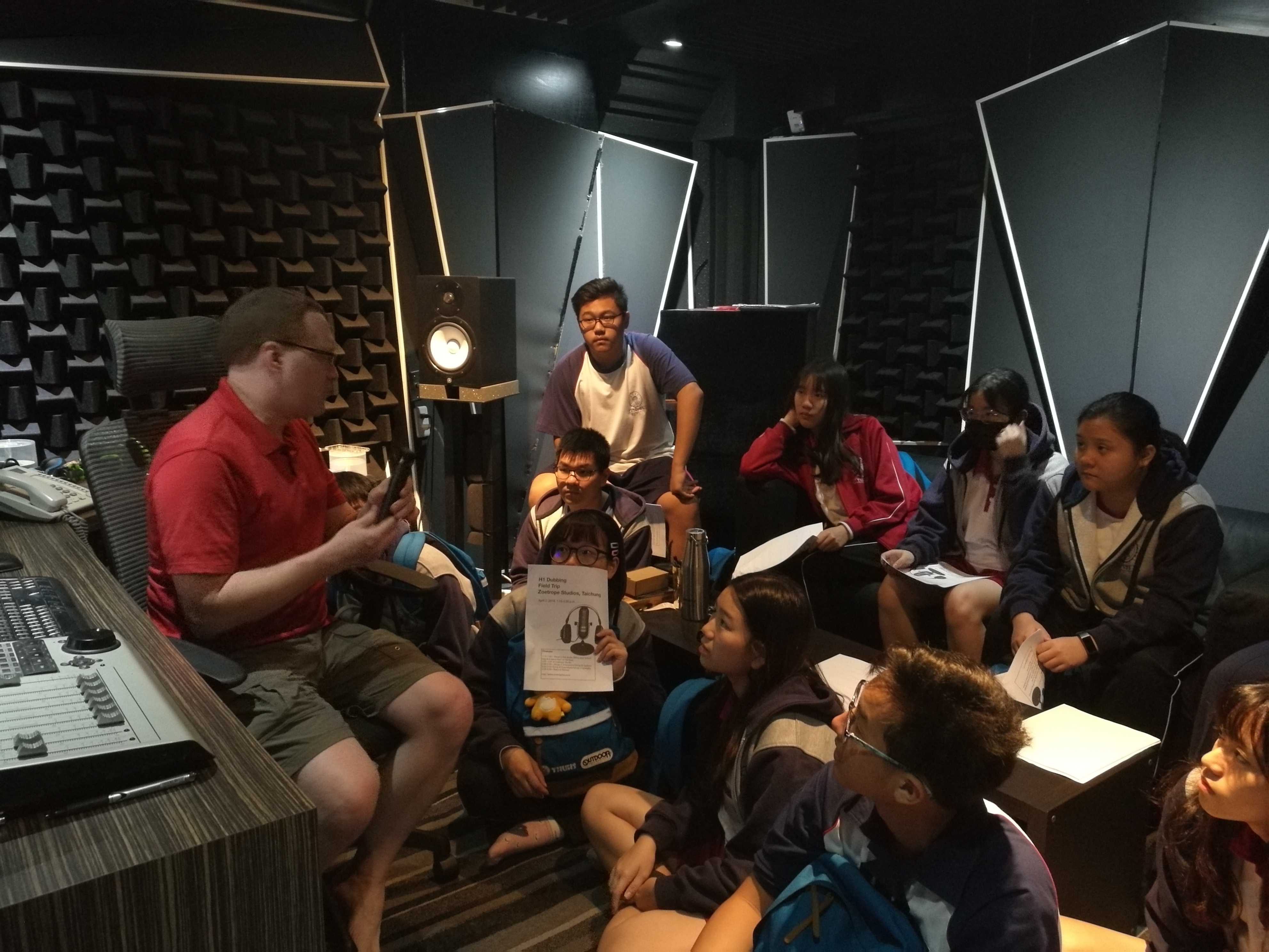 多元選修-108.04.02英文口語戶外教學-專業錄音室參訪