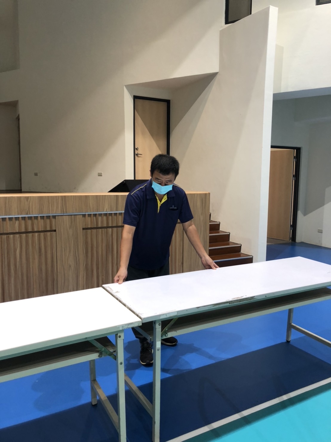 施打疫苗布置場地