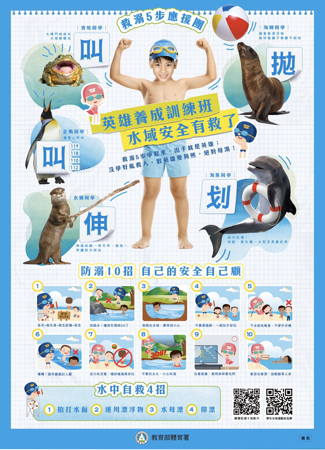 學生游泳安全注意事項及防溺宣導