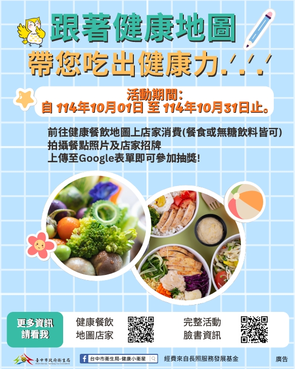 跟著健康地圖，帶您吃出健康力